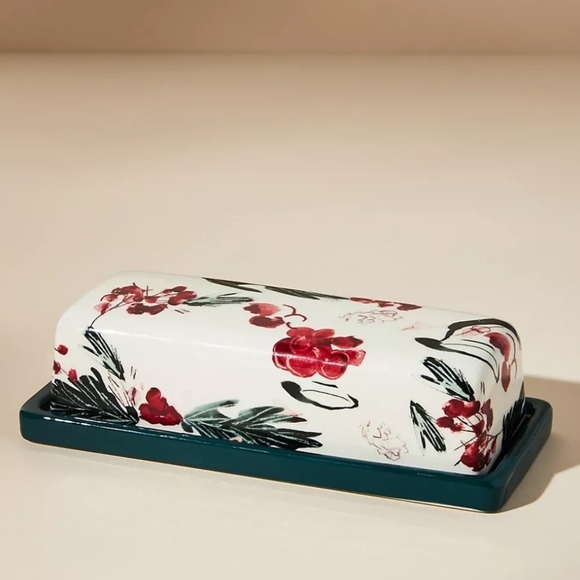 Anthropologie Dining Anthropologie Holly And Pear Butter Dish